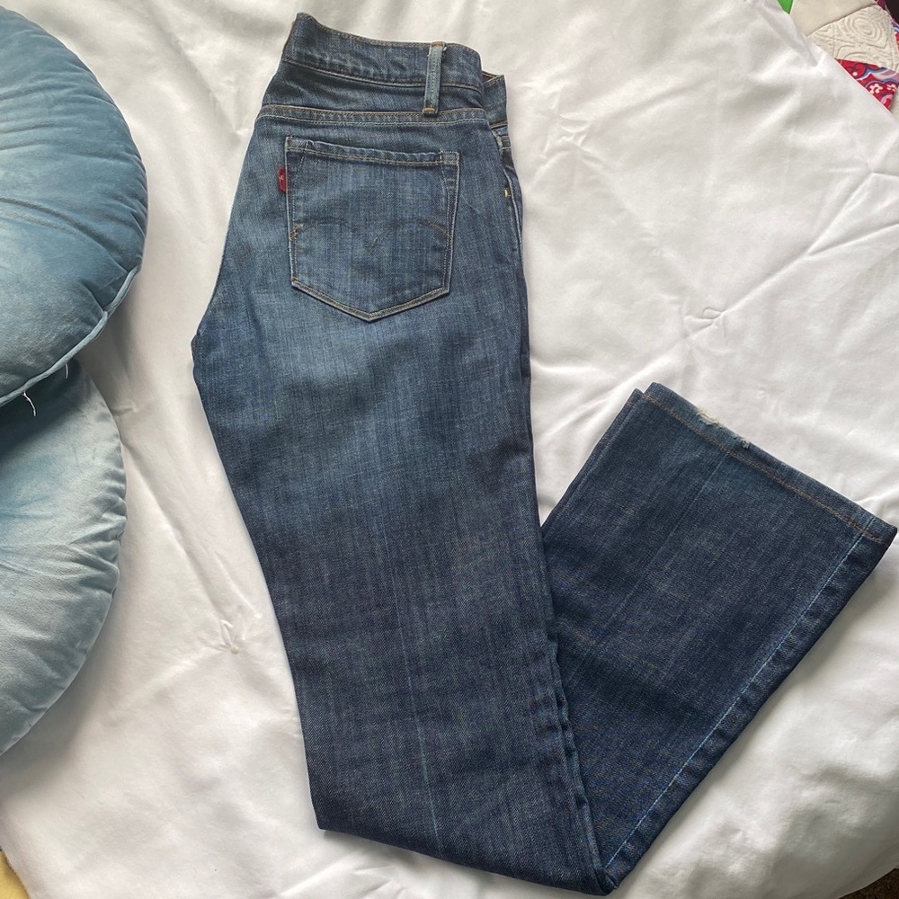 Levi's Dark Blue Straight Leg Women's Jeans